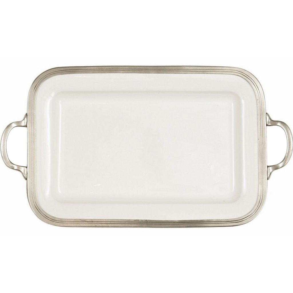 Arte Italica Tuscan Rectangular Tray with Handles