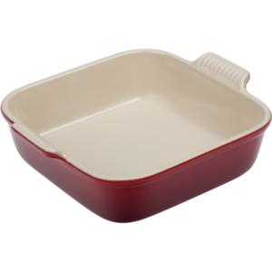 3 QT SQUARE DISH CHERRY