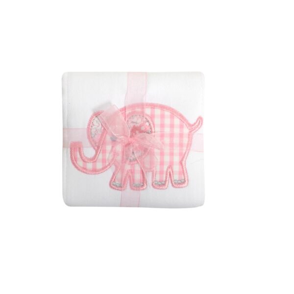 Elephant Appliqued Burp Pad
