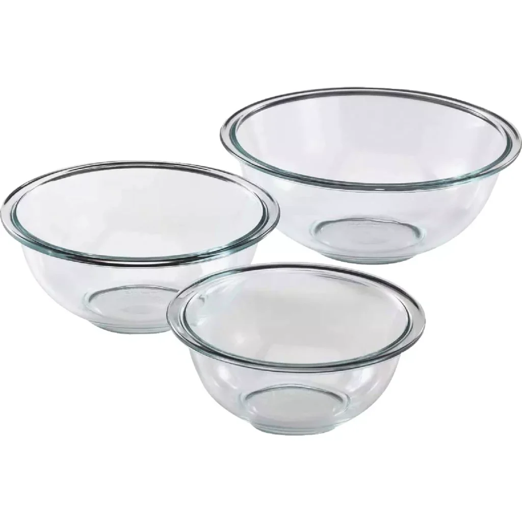 Pyrex Prepware Glass Mixing Bowl Set