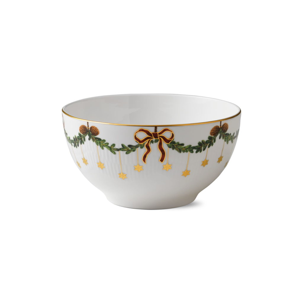 Royal Copenhagen Star Fluted Christmas Bowl