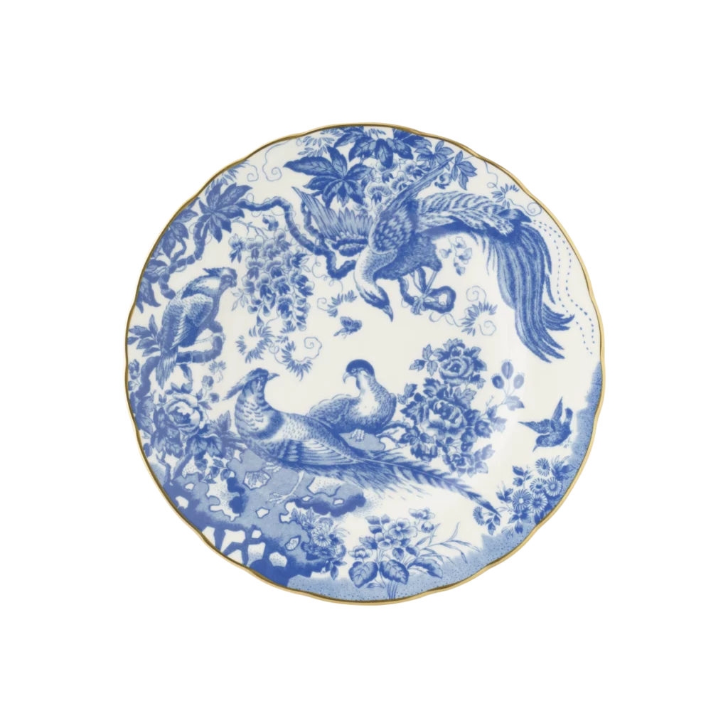 Royal Crown Derby Aves Blue Salad Plate