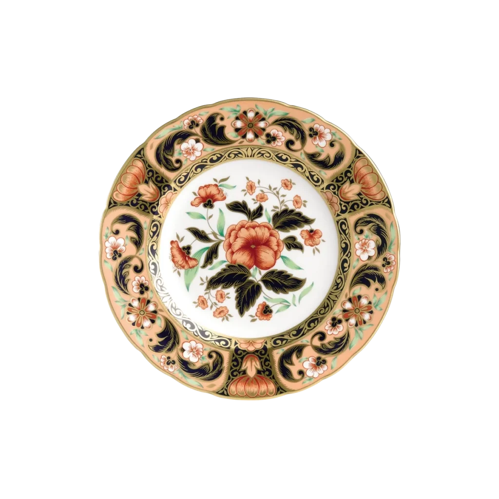 Royal Crown Derby Pink Camellias Accent Plate
