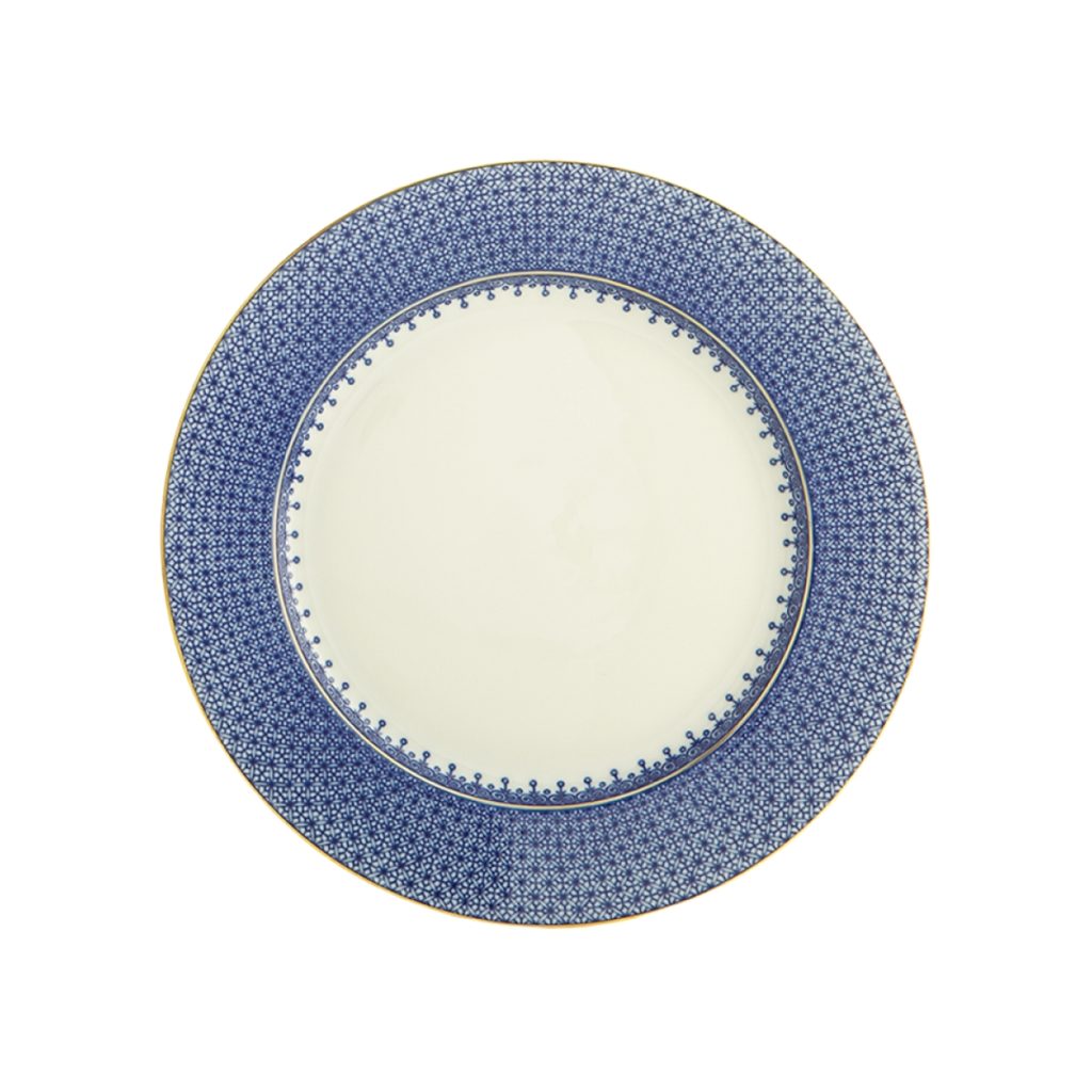 Mottahedeh Blue Lace Dessert Plate