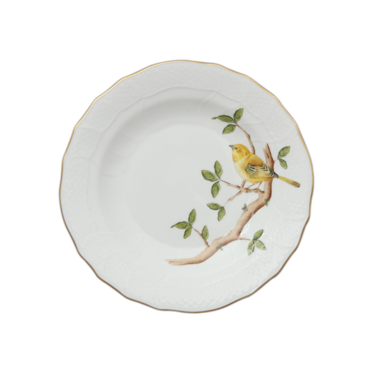 Herend Songbird Dessert Plate - Warbler
