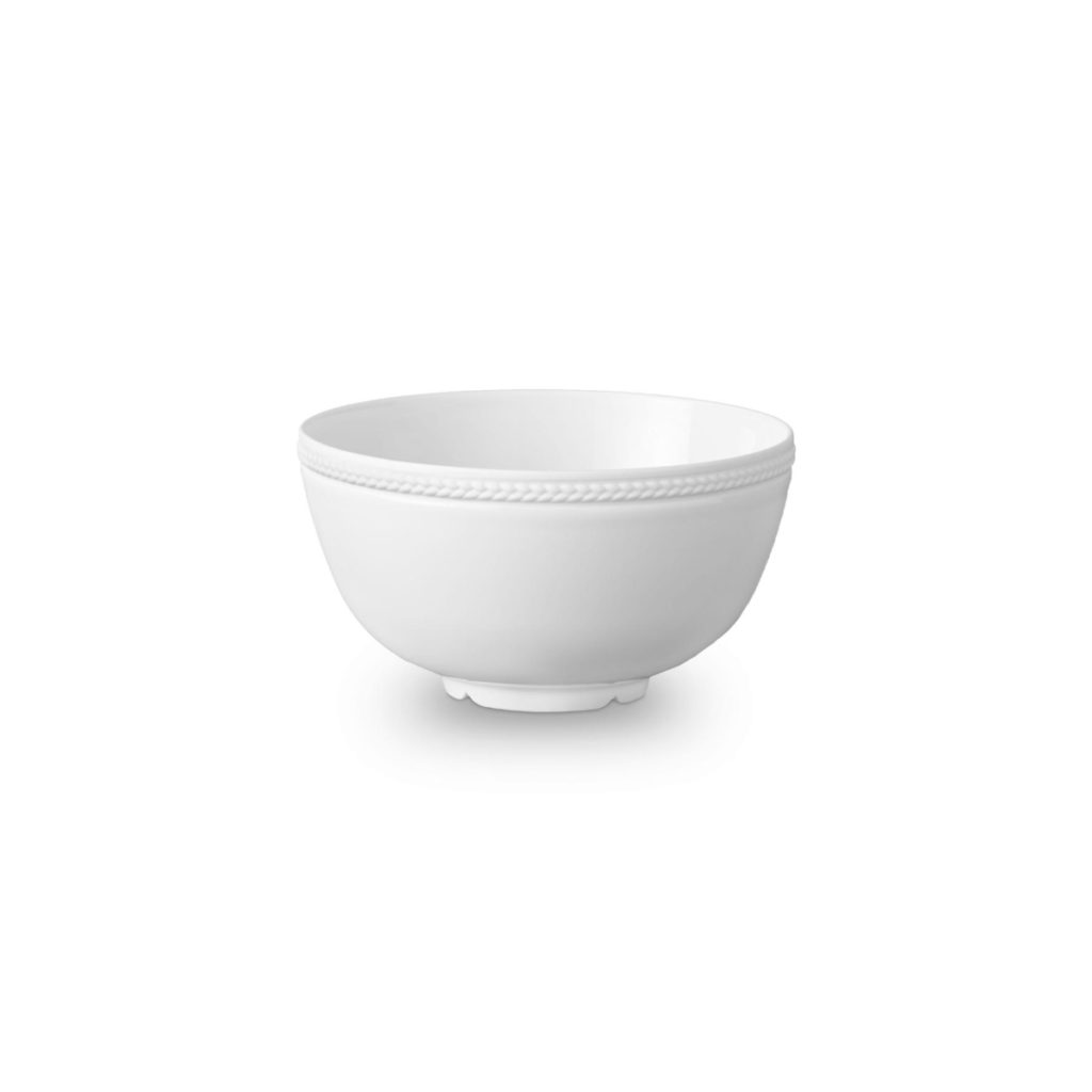 SOIE TRESSEE WHITE CEREAL BOWL
