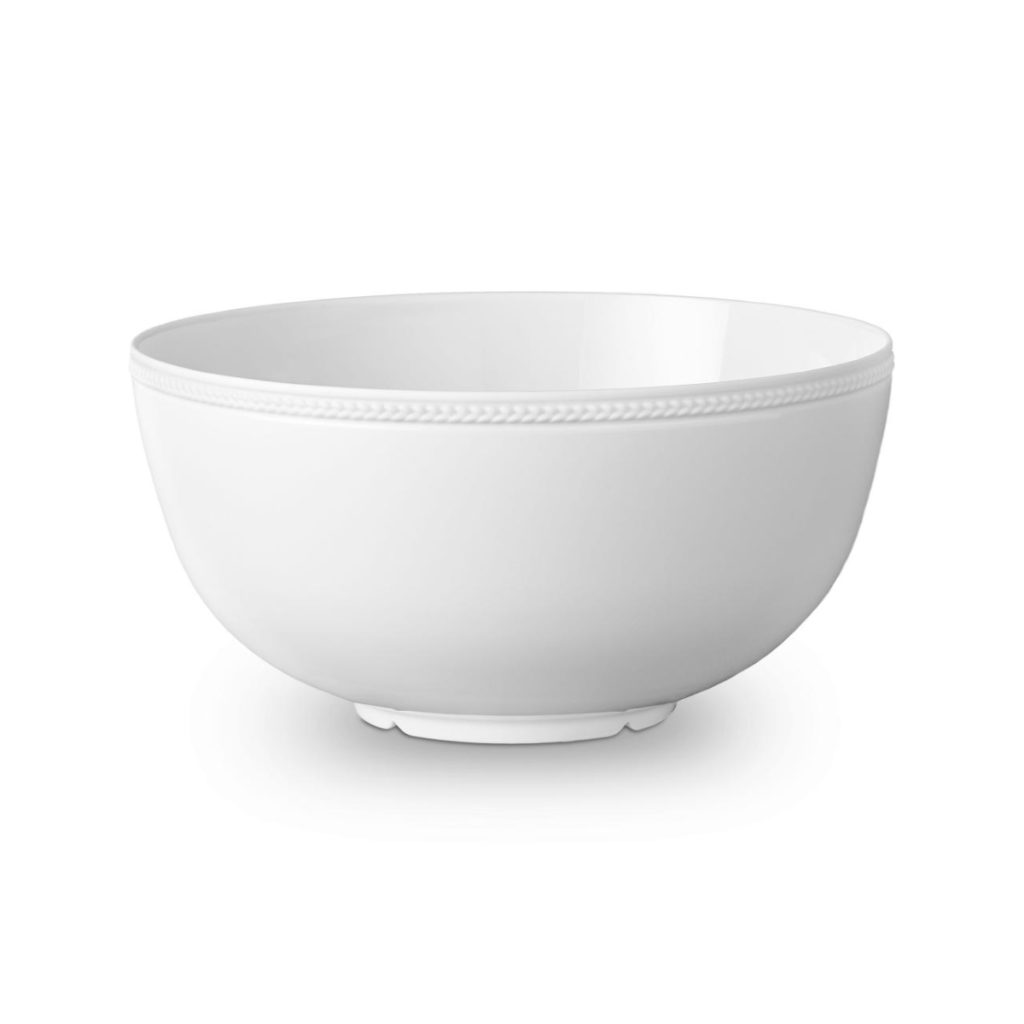 SOIE TRESSEE WHITE LARGE BOWL