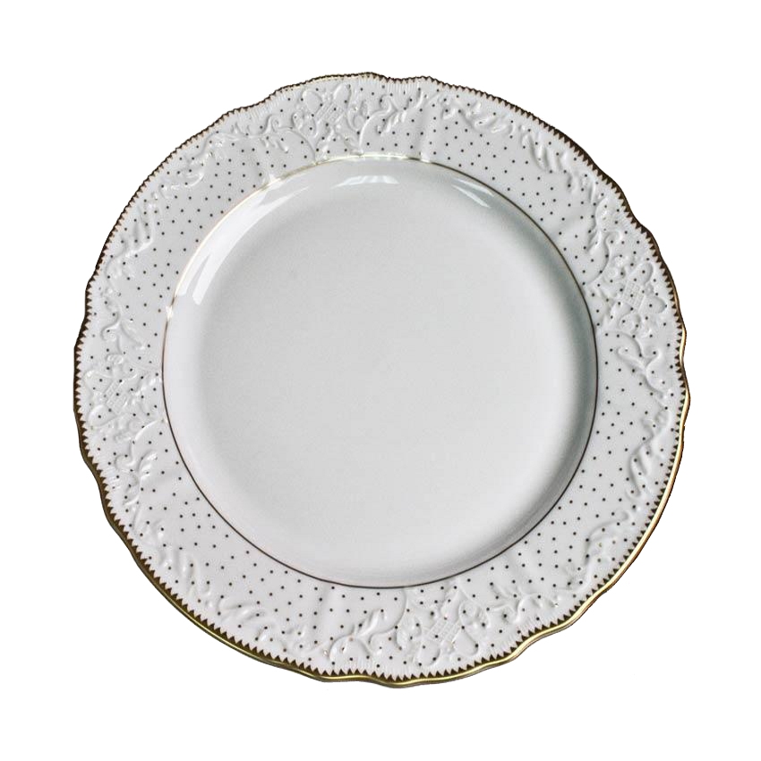 Simply Anna Polka Gold Dinner Plate