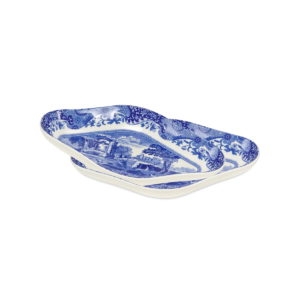 Spode Blue Italian Pickle Dishes - Set of 2