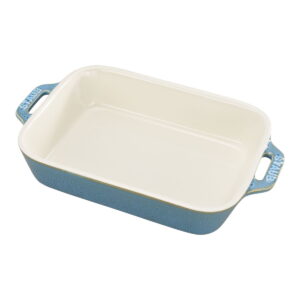 Staub Ceramic 8 x 6.3-inch Rectangular Baking Dish – Rustic Turquoise
