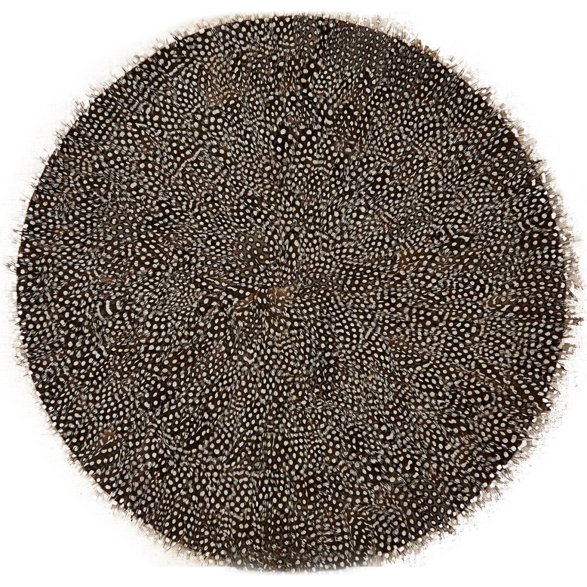 Two’s Company Guinea Feather Placemat