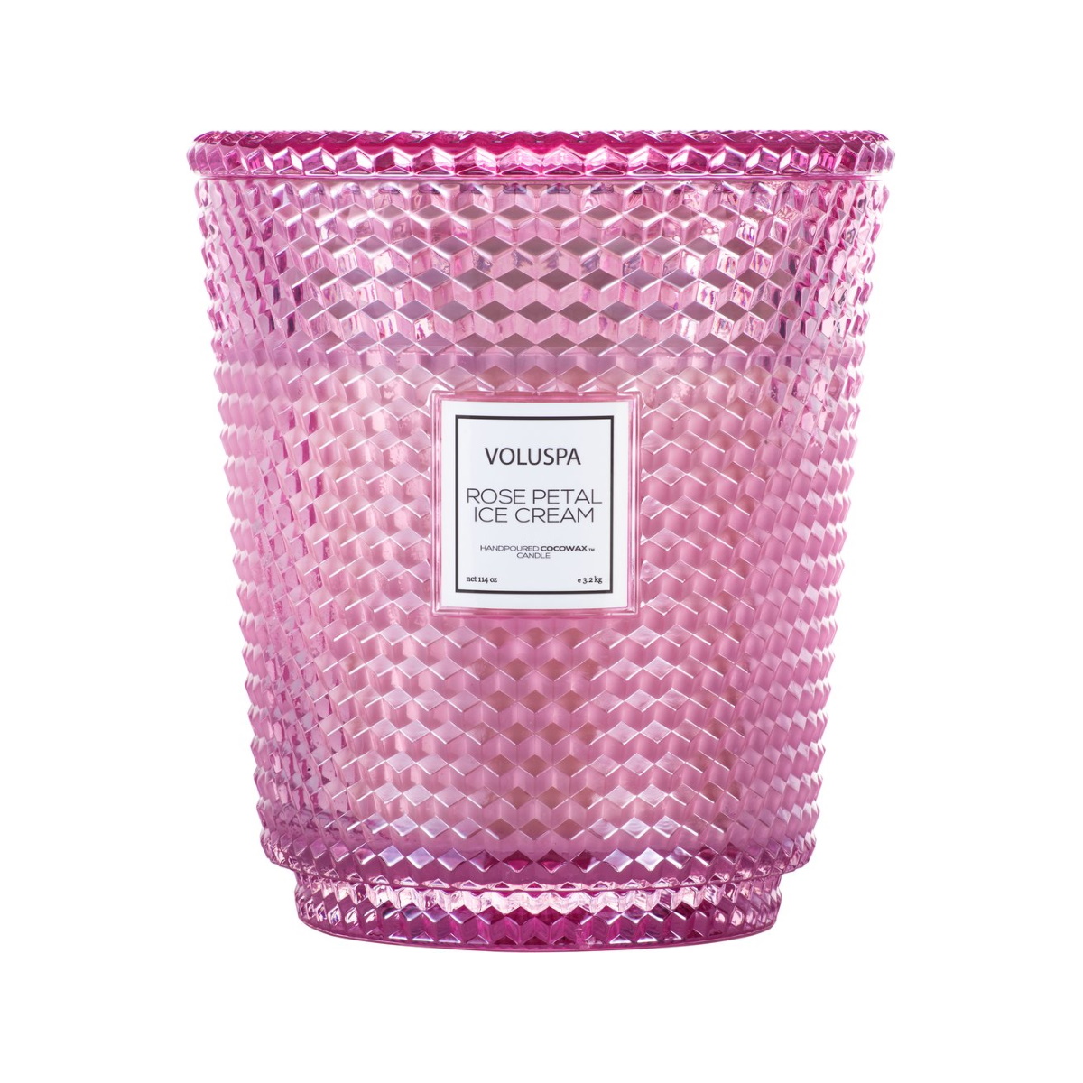 5 Wick Hearth Candle Milk Rose