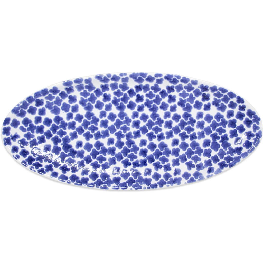 SANTORINI FLOWER NARROW OVAL PLA