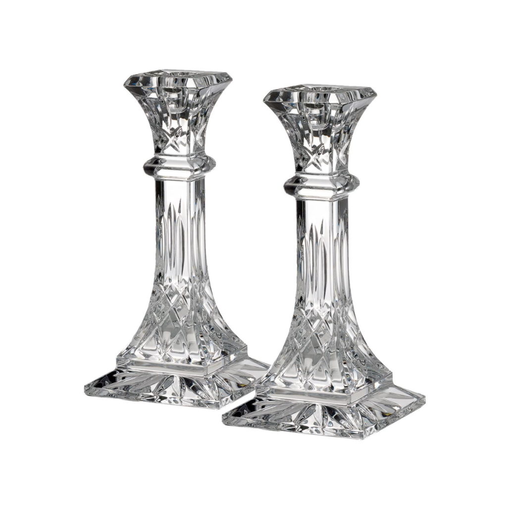 Waterford Lismore 8in Candlestick Pair