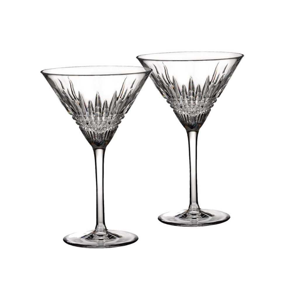 Waterford Lismore Diamond Martini Pair