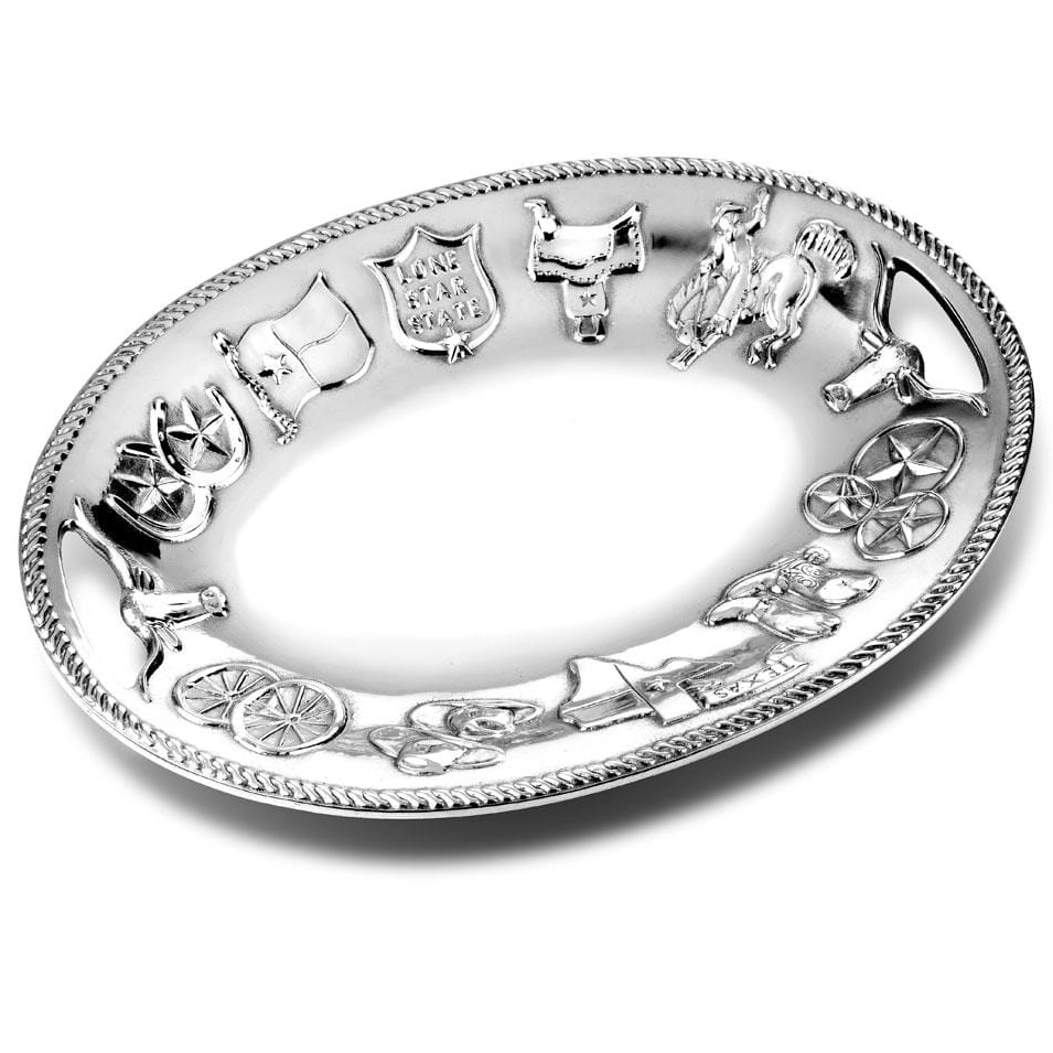 Wilton Armetale Western Texas Handled Tray