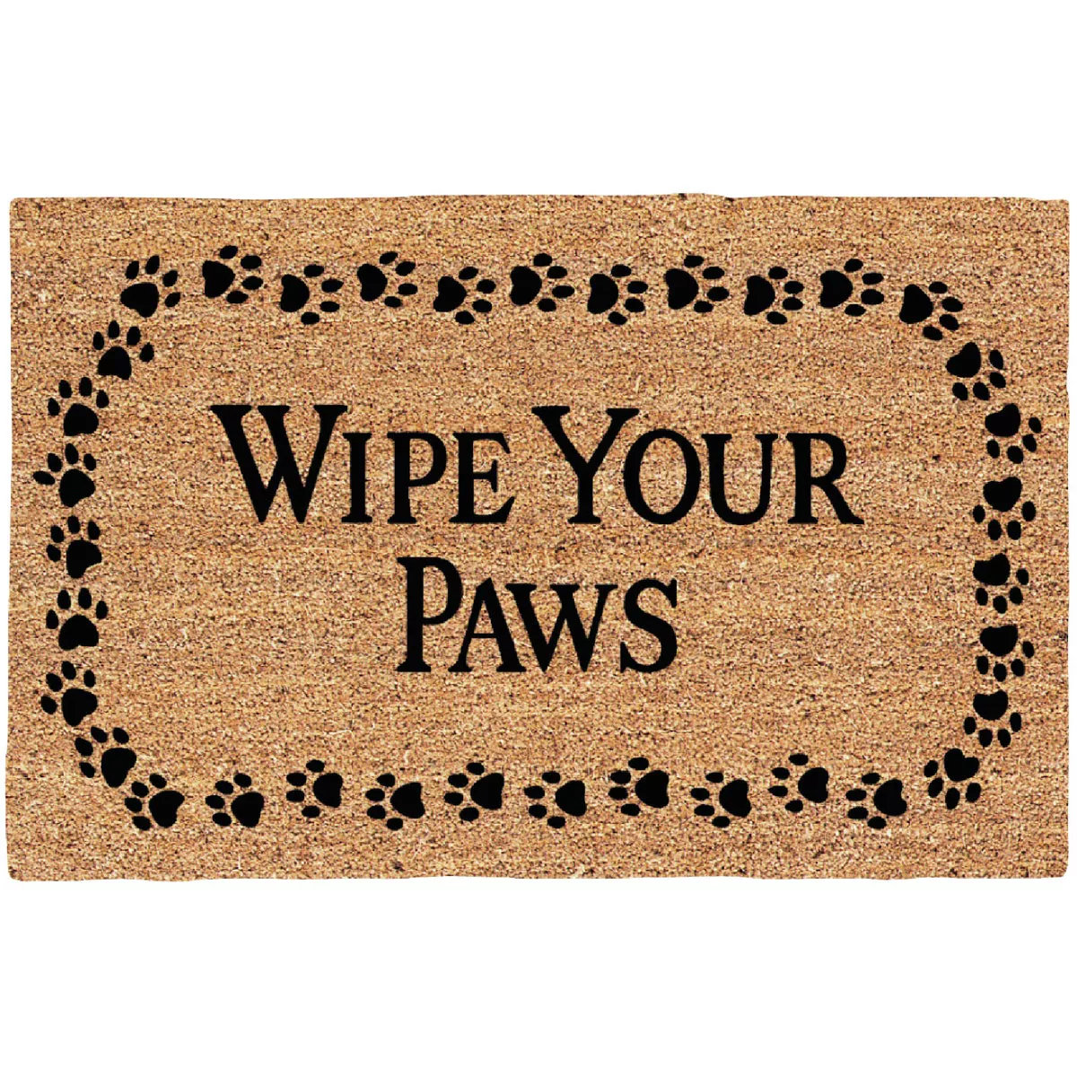 Wipe Your Paws Coir Vinyl Door Mat