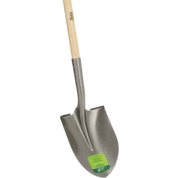 Wood Handle Round Point Shovel