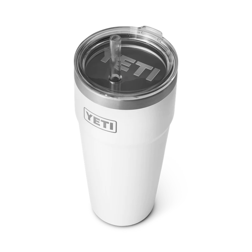 Yeti Rambler 26oz Stackable Cup with Straw Lid - White