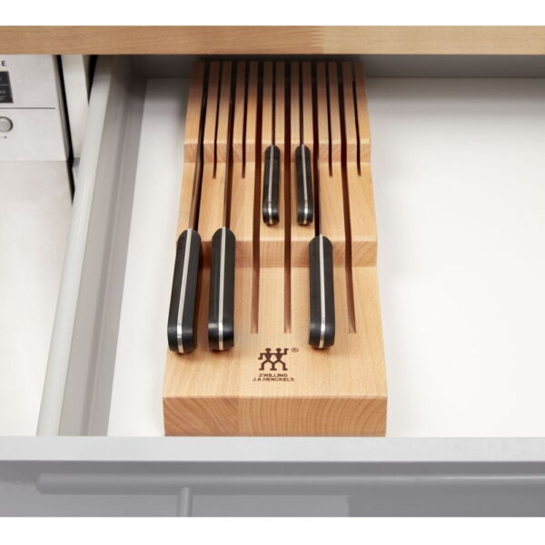 Zwilling Storage Beechwood Drawer Knife Organizer2