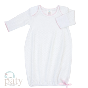 Paty White/Pink Gown- 3 Mo