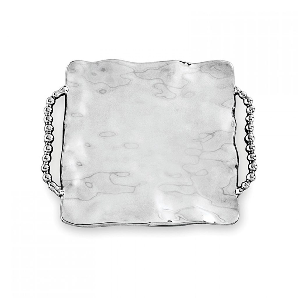 Pearl Square Tray with Perla Handles