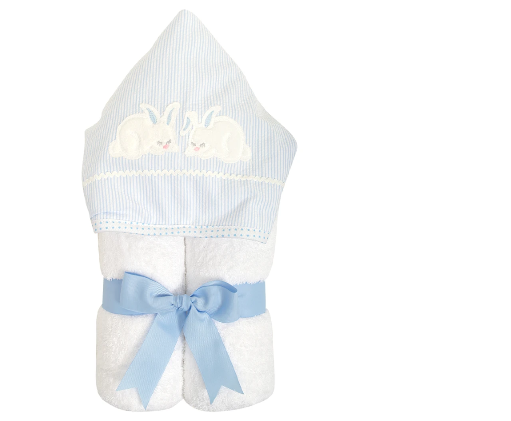 3 Martha's Blue Bunny Everykid Hooded Towel