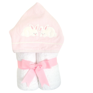 3 Martha's Pink Bunny Everykid Hooded Towel