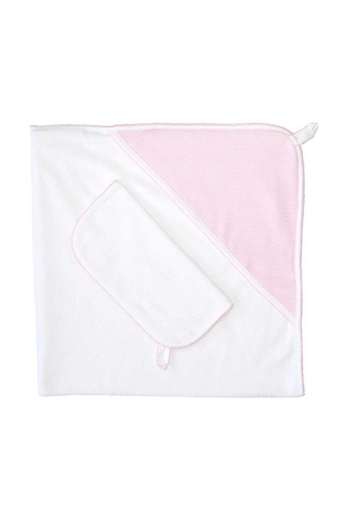 Pink Bubble Hooded Towel