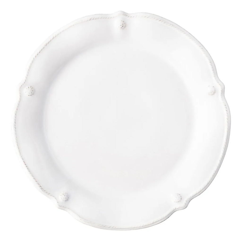 Berry Thread Whitewash Flared Dinner Plate