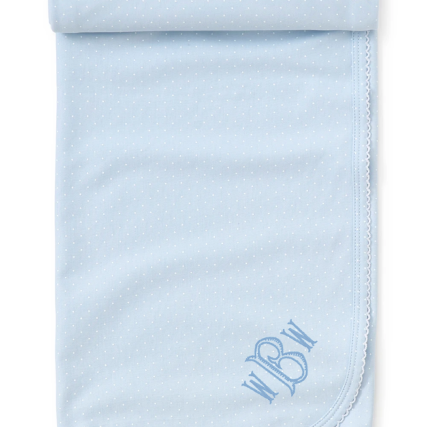 Kissy Kissy New Kissy Dots Print Blanket - Blue/White