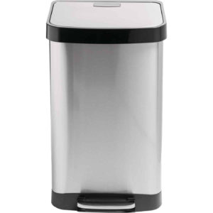 Honey Can Do 50L Stainless Steel Wastebasket