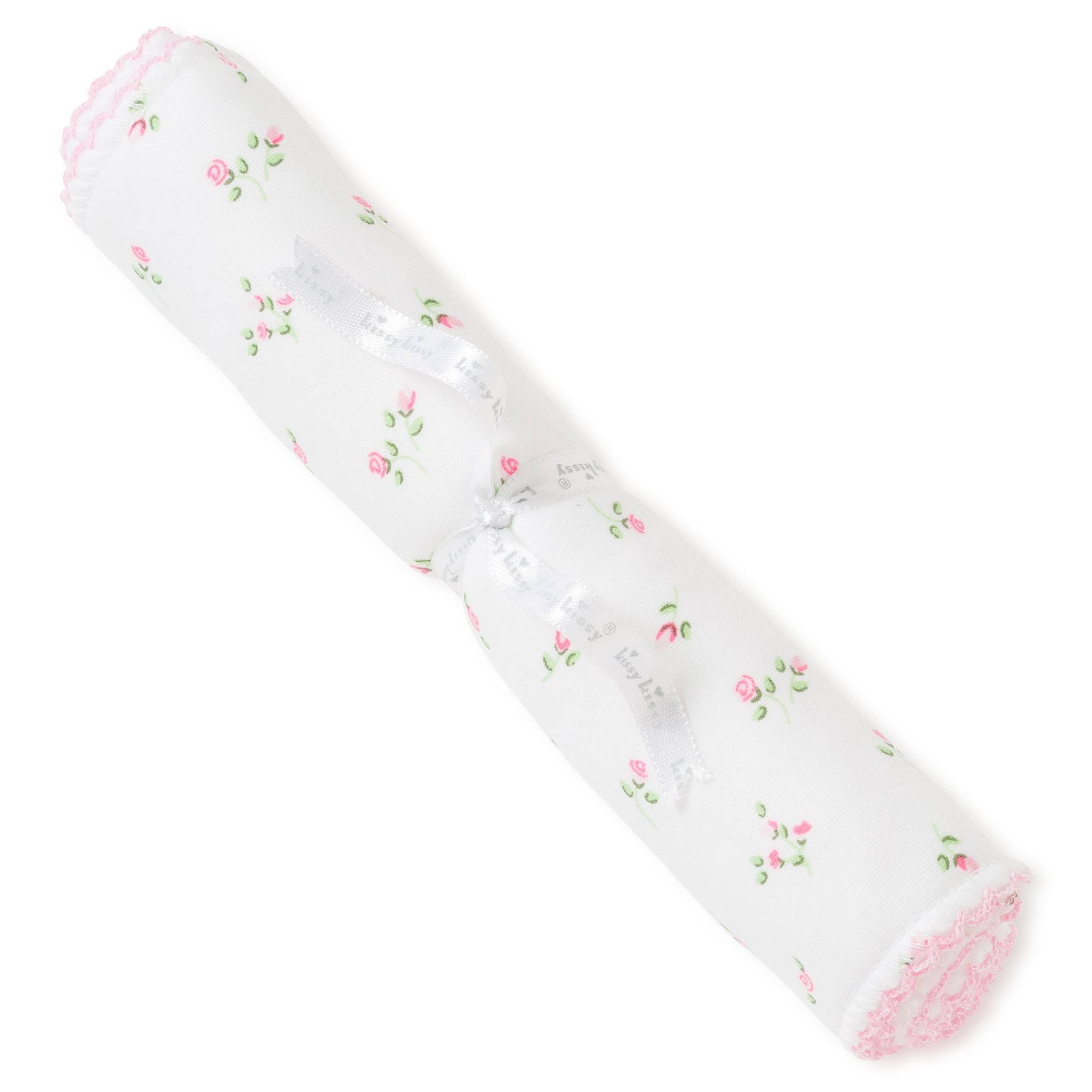Kissy Kissy Garden Roses Print Burp Cloth Berings