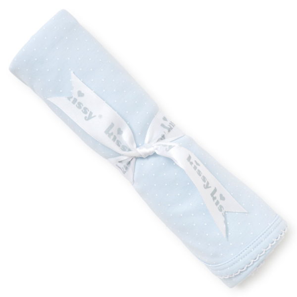 Kissy Kissy New Kissy Dots Print Blanket - Blue/White
