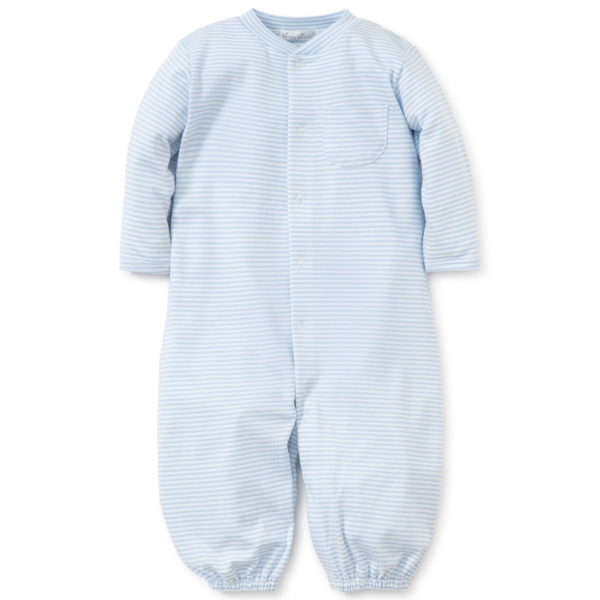 Kissy Kissy Simple Stripes Convertible Gown - Blue