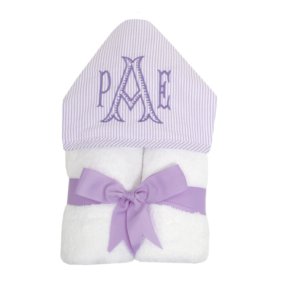 3 Marthas Lilac Seersucker Everykid Towel