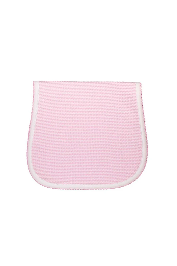 Pink Bubble Burp Cloth