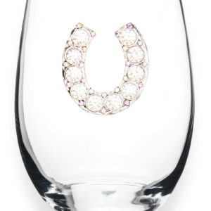 The Queens' Jewels Horseshoe Stemless Wine Glass