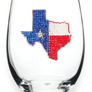 The Queens' Jewels Texas State Stemless Wine Glass