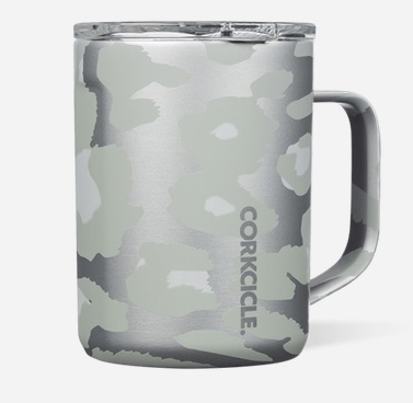 Corkcicle 16oz Coffee Mug Snow Leopard