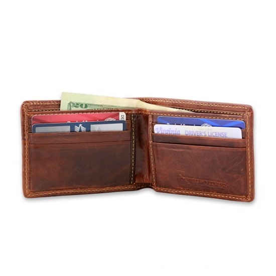 Smathers & Branson Needlepoint UT Bi-Fold Wallet