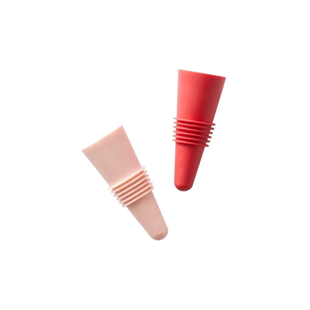 Rabbit Silicone Wine Bottle Stoppers - Pink
