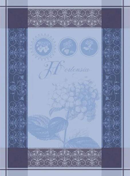 Garnier-Thiebaut Hortensia Bleu Kitchen Towel