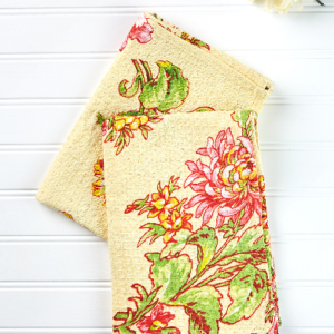 April Cornell Dahlia Days Tea Towel Set - Yellow