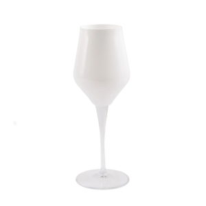 Vietri Contessa Wine Glass - White