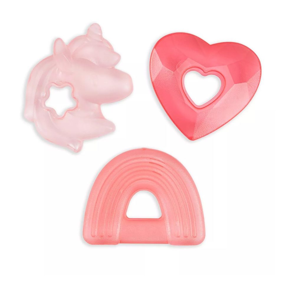 3 Pack Water Teether Set Unicorn
