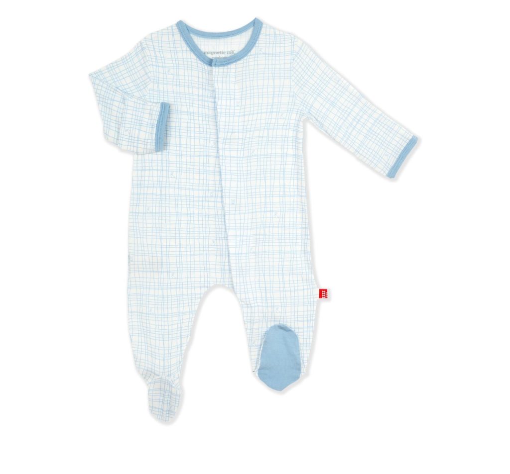 Magnetic Me Greenwich Plaid Footie