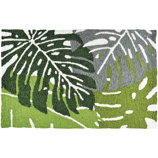 Jellybean Montsera Palm Leaves Indoor & Outdoor Rug