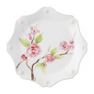 Juliska Berry & Thread Floral Sketch Camellia Salad/Dessert Plate