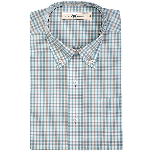 Onward Reserve Classic Fit Long Sleeve Quad Driftwood Button Down | Berings